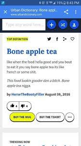 The ghetto pronunciation of bon appetit. Alonzo Lerone Facebook