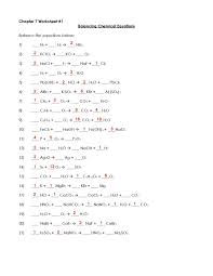 Chemical Calculations Worksheet Answers