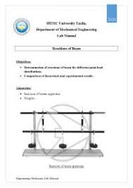 engineering mechanics lab report