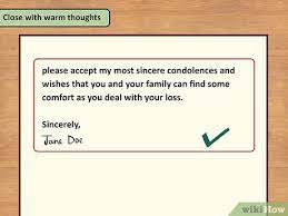 how to write a condolence letter 14