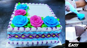 square cake decorating ideas