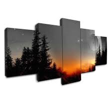 Landscape Sunset Painting Canvas Art