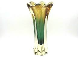 Vintage Murano Twisted Ribbed Vase
