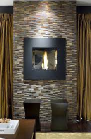 Avani Stone Glass Mosaic Fireplace