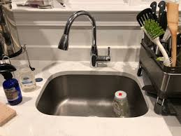 pooling at kitchen and bathroom sink