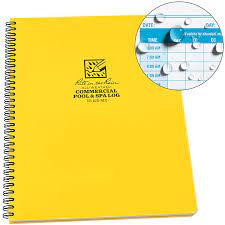 Check spelling or type a new query. Rite In The Rain All Weather Side Spiral Notebook 8 1 2 X 11 Yellow Cover Commerical Pool Spa Maintenance Log No 425 Mx Amazon In Home Kitchen