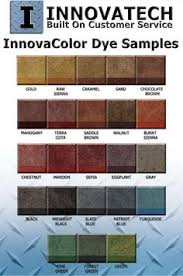 11 Best Concrete Dye Color Charts Images Concrete Dye