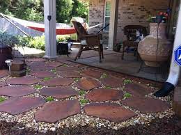 rock and moss patio extension outdoor