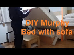 diy murphy wall bed with sofa you
