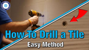 How to drill through internal walls? The Secret Of How To Drill Holes Into Porcelain Tiles Hanging A Towel Radiator Diy Tutorial Youtube