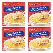 4 pack lipton extra noodle soup noodle