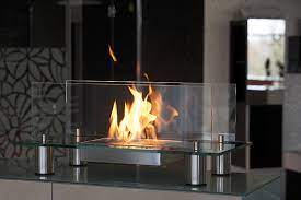 Bioethanol Fireplaces Behind The Glass