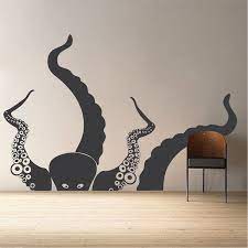 Large Octopus Vinyl Wall Decal Mural