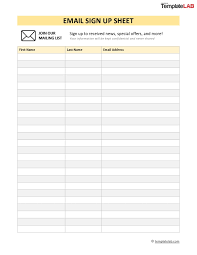 sign in sheet templates word excel