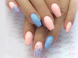 Tiffany blue and white ombr&. 48 Baby Blue Nail Ideas You Should Try Page 15 Of 48 Beautiful Wiki