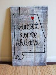 sweet home alabama pallet wood painted
