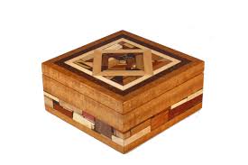 wood mosaic jewelry box keepsake