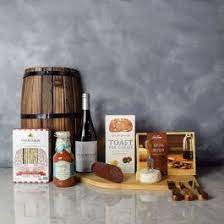 meat cheese ers wine gift basket