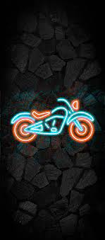 bike 3d car logo neon road hd