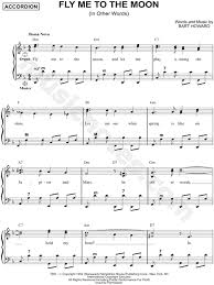 A short history of fly me to the moon sheet music. Bart Howard Fly Me To The Moon Sheet Music In F Major Transposable Download Print Sku Mn0077036