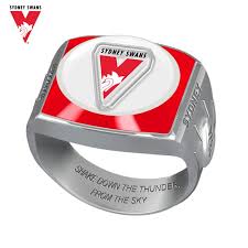 Click the logo and download it! Afl Sydney Swans Team Ring With Vibrant Team Logos And Sculpted Afl Motifs