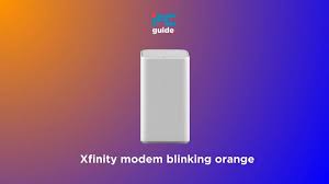 xfinity modem blinking orange causes