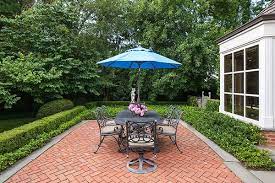 Winnetka Red Brick Paver Patio And