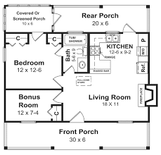 1 Bedroom Cabin Plan With 600 Sq Ft