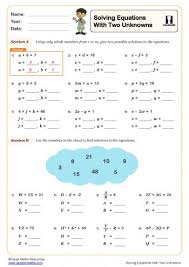 Ks2 Algebra Worksheets Printable Pdf
