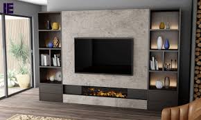 corner tv unit with alcove design