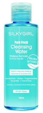silky pure fresh cleansing water
