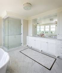 master bathroom with gray marble floor