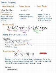 Fluid Mechanics Equations And