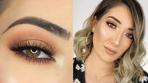 soft bronze smokey eye makeup tutorial