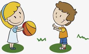 Play The Ball With The Children Vector Png Cute Child Cartoon