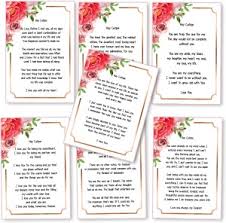 odd set of 7 romantic love letter