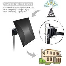 Us 37 13 35 Off Outdoor Antenna Receive 150 Miles Television Hdtv Wall Antenna Signal Receiver With Amplifier Wide Uhf Vhf Frequency Range Hot In
