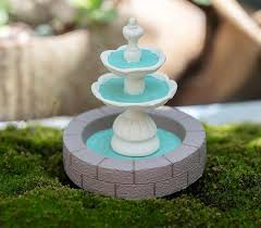 Miniature Small Fountain Figure Fairy