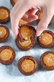 salted caramel brownie bites