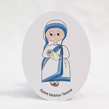 Two full color 8.5x11 pictures of mother teresa. Saint Mother Teresa 3 X4 Magnet My Catholic Kids