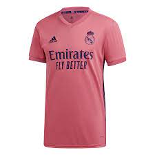 Nutze zusätzlich zu deinem fussballtraining unseren ernährungsplan nur für fussballer! Adidas Real Madrid Herren Auswarts Trikot 2020 21 Pink Dunkelblau Fussball Shop