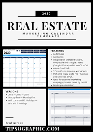 These templates are suitable for a great variety of uses: Real Estate Marketing Calendar Template For Excel 2019 2020 2021 Free Download Tipsographic Marketing Calendar Template Marketing Calendar Real Estate Marketing