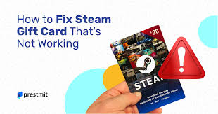 how to fix steam gift card that is not