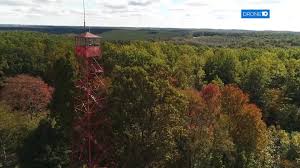 drone 10 fall foliage in mohican state