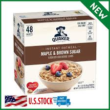 quaker oats instant oatmeal maple brown