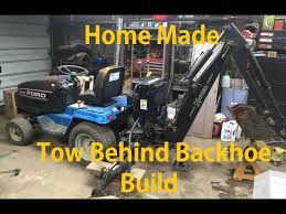 home made tow behind backhoe build