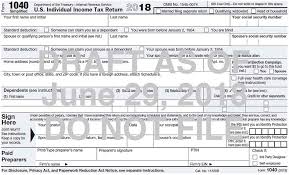 irs has released the new 1040 tax form