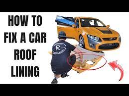 how to recover a car roof lining best