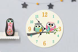 Cute Owl Clock