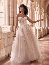 strapless fl princess wedding dress